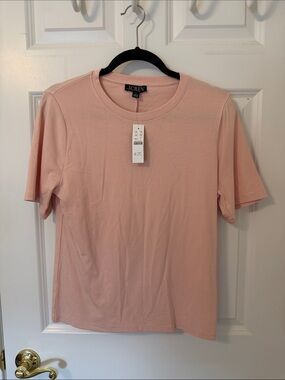 J. Crew Pink Short-Sleeve Crewneck Tee Large NWT